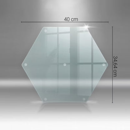 Skærebræt i Glas 40x40 cm Transparent