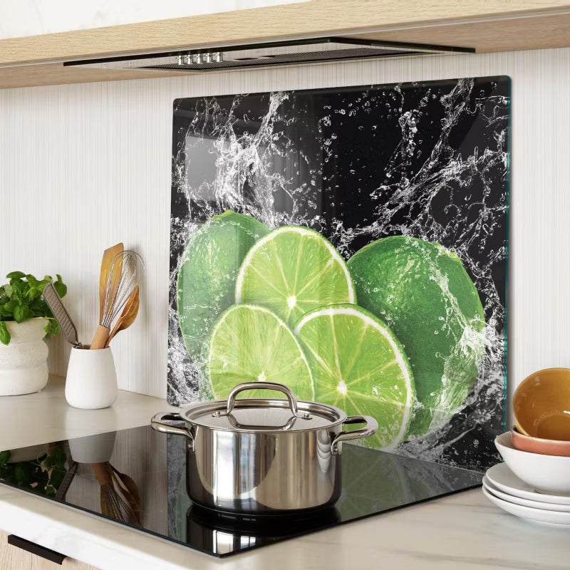 Skærebræt i Glas 60x52 cm Limes Vand