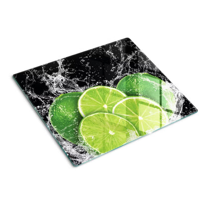 Skærebræt i Glas 60x52 cm Limes Vand