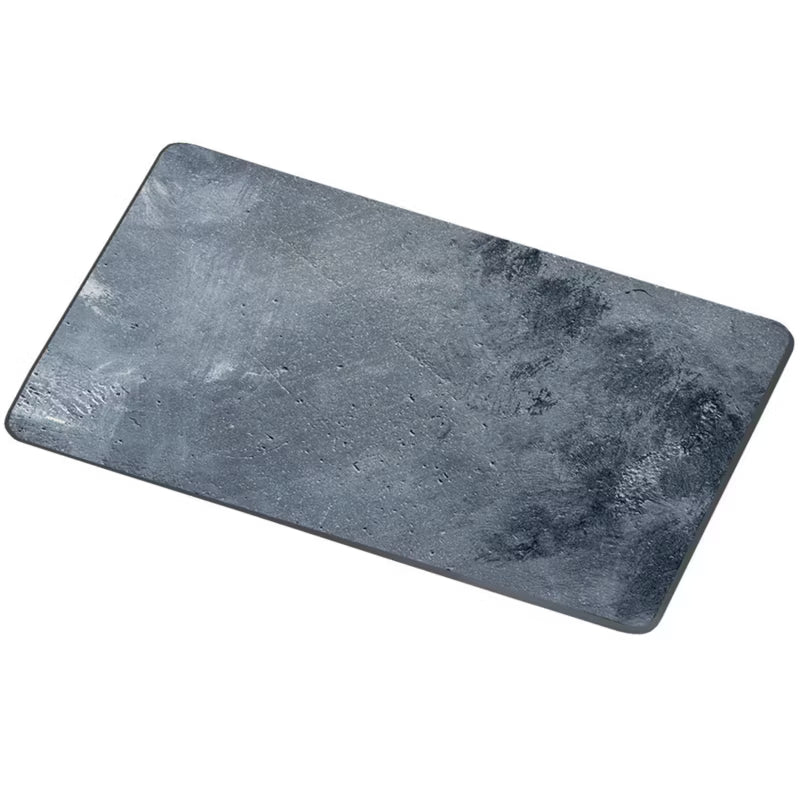 Skærebræt Glas Betonlook 38x28 cm Grå