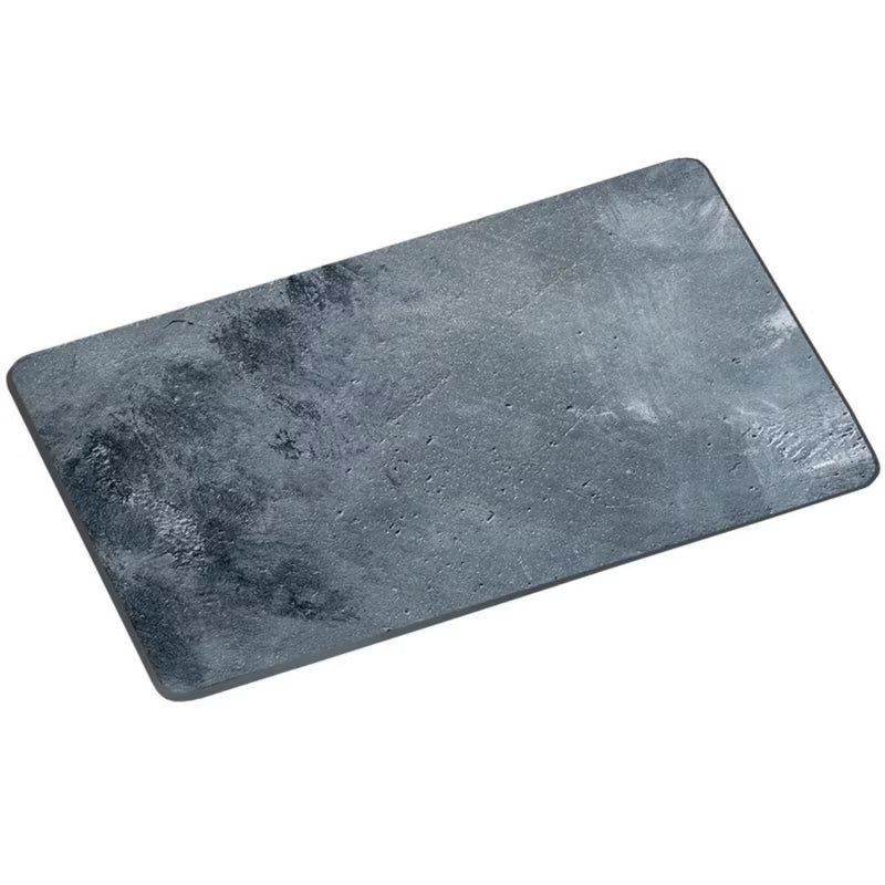 Skærebræt Glas Betonlook 38x28 cm Grå