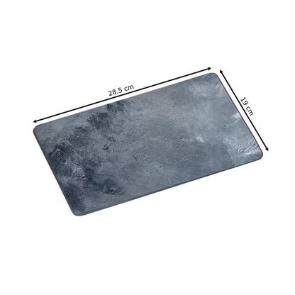 Skærebræt Hærdet Glas 28,5x19 cm Grå Betonlook