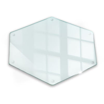 Skærebræt i Glas 40x40 cm Transparent