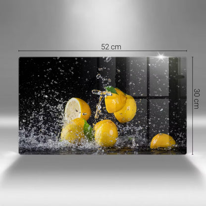 Skærebræt i Glas 52x30 cm Citroner