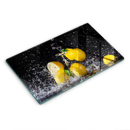 Skærebræt i Glas 52x30 cm Citroner