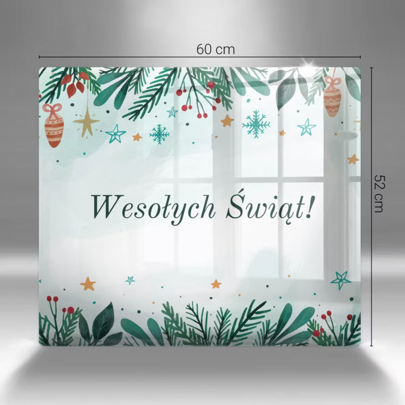 Skærebræt i Glas 60x52 cm Flerfarvet
