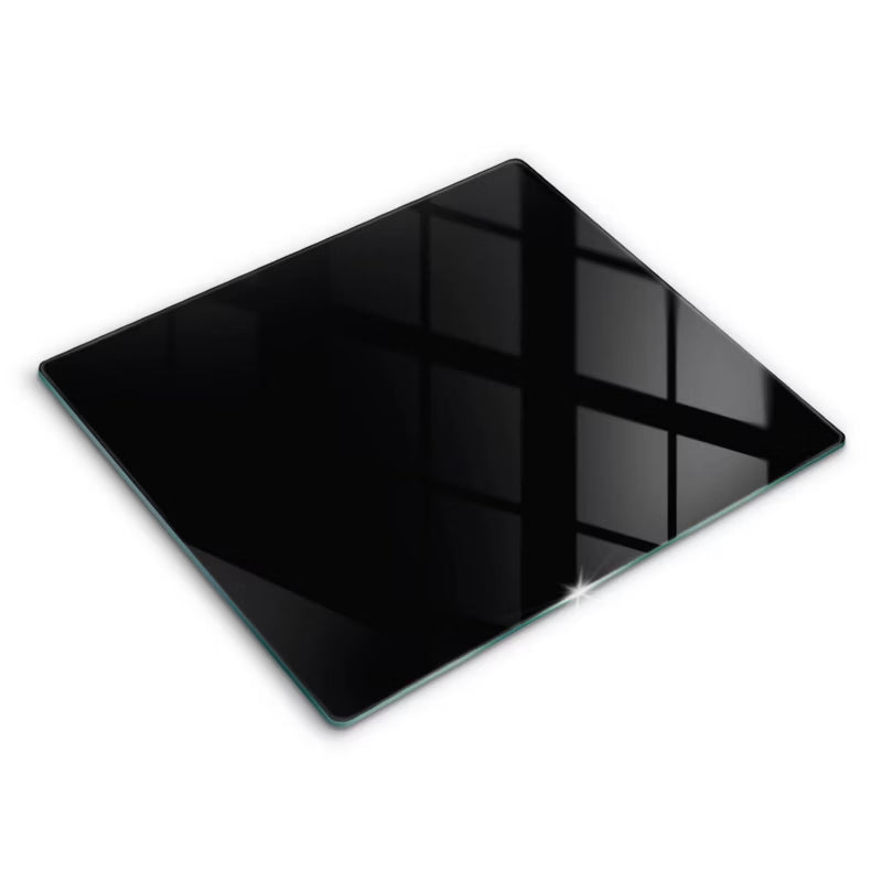 Skærebræt i Glas 60x52 cm Sort