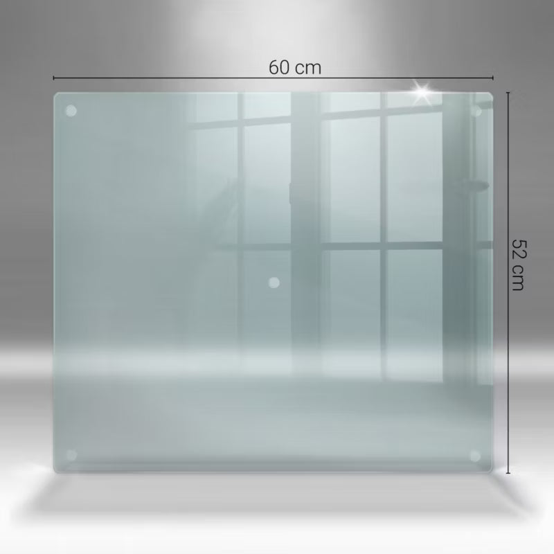 Skærebræt i Glas 60x52 cm Transparent