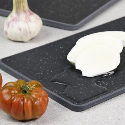 Skærebræt Sæt Plast Sort 3 Dele