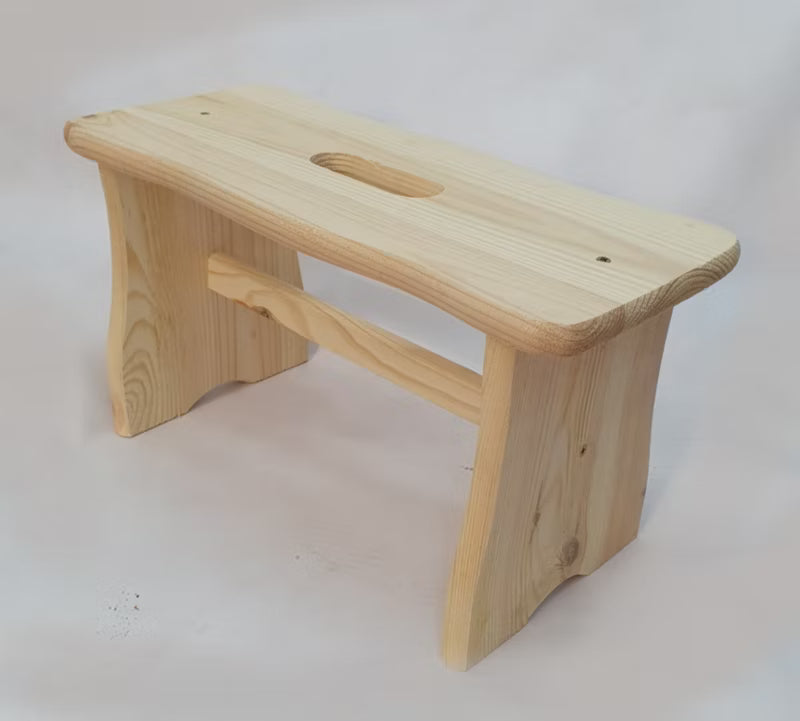 Skammel Fyrretræ 39x18x21,5 cm Natur | 5906605205602