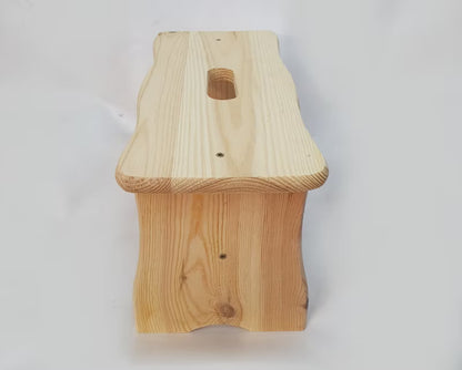 Skammel Fyrretræ 39x18x21,5 cm Natur | 5906605205602