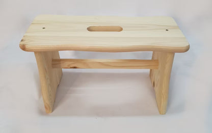Skammel Fyrretræ 39x18x21,5 cm Natur | 5906605205602