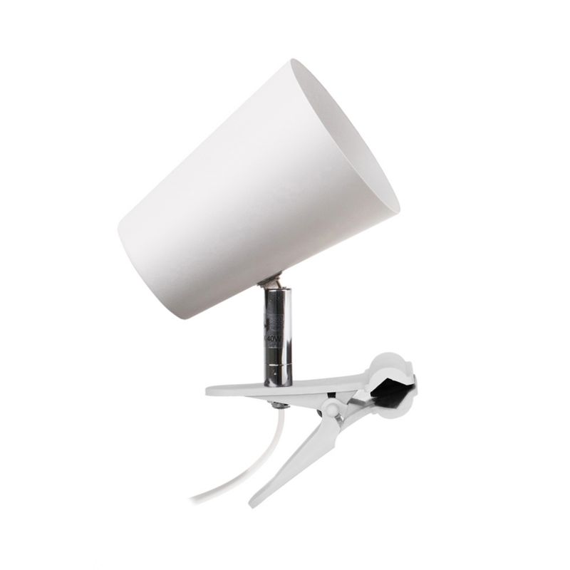 Skandinavisk lampe med klemme SPOT Light 1xE14 maks. 40W hvid metal, polsk producent, 1 stk.