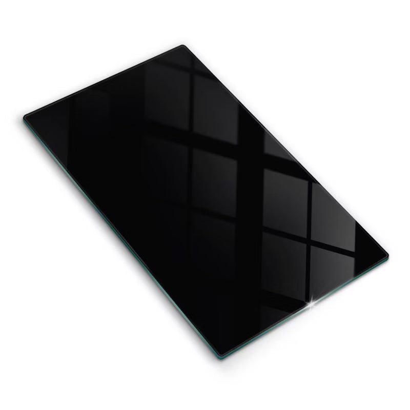 Skærebræt Glas 30x52 cm Sort