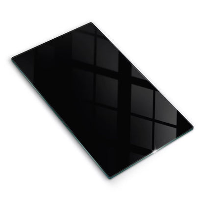 Skærebræt Glas 30x52 cm Sort