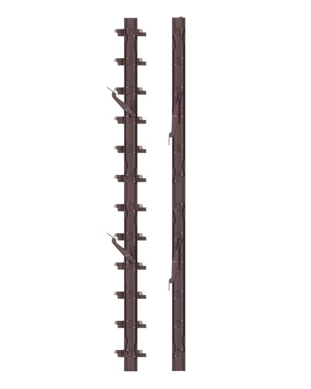 Skoddemekanisme 109 cm Brun Aluminium