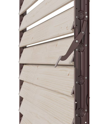 Skoddemekanisme 109 cm Brun Aluminium