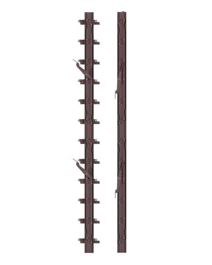 Skoddemekanisme 109 cm Brun Aluminium