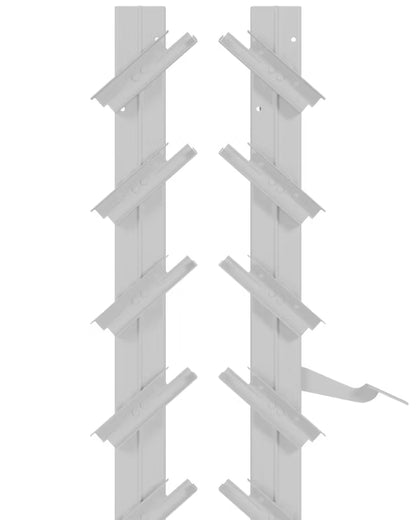 Skoddesystem Stål 109 cm Hvid