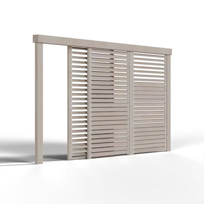 Skoddesystem Stål 109 cm Hvid