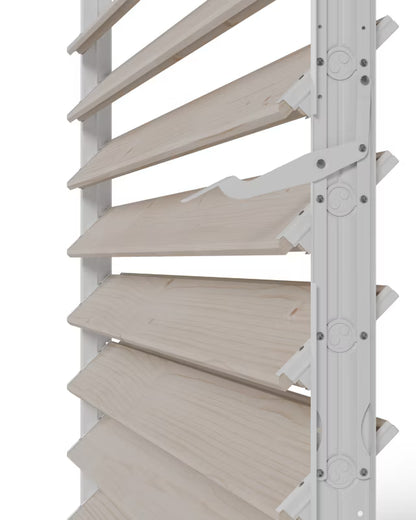 Skoddesystem Stål 109 cm Hvid