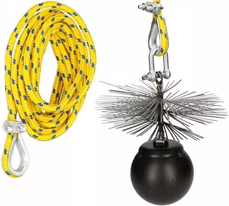 Skorstensfejersæt 150 mm med 30 m Line