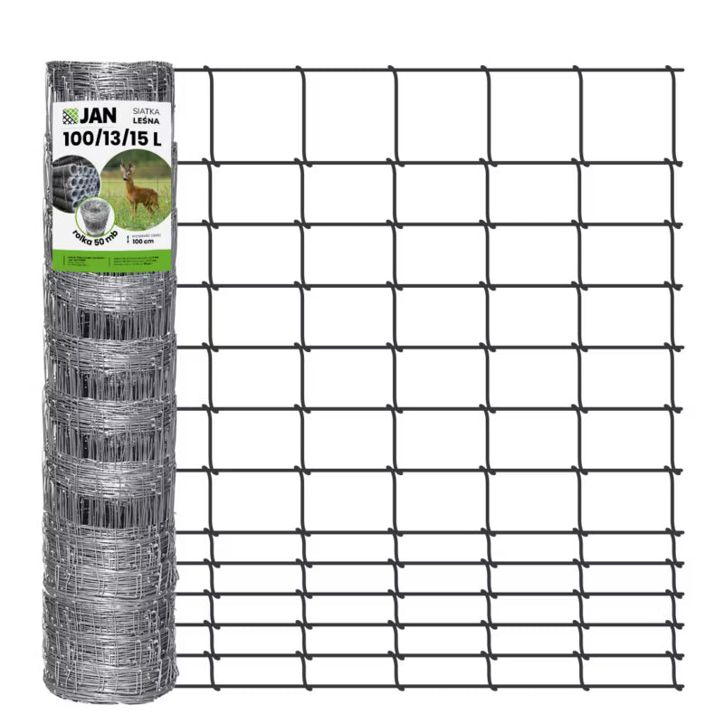 Skovhegn 100/13/15 L 1x50 m Galvaniseret Stål