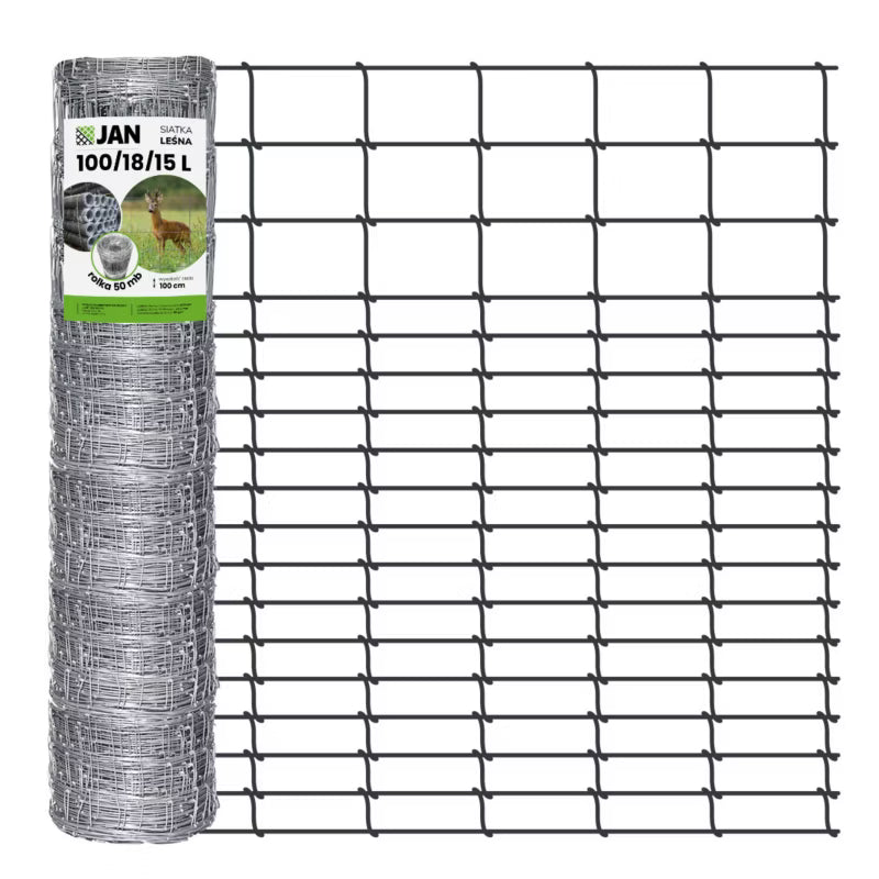 Skovhegn 100/18/15 L 50 m Galvaniseret Stål