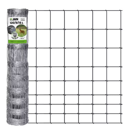 Skovhegn 120 cm 50 m Galvaniseret Stål 120/9/15 L