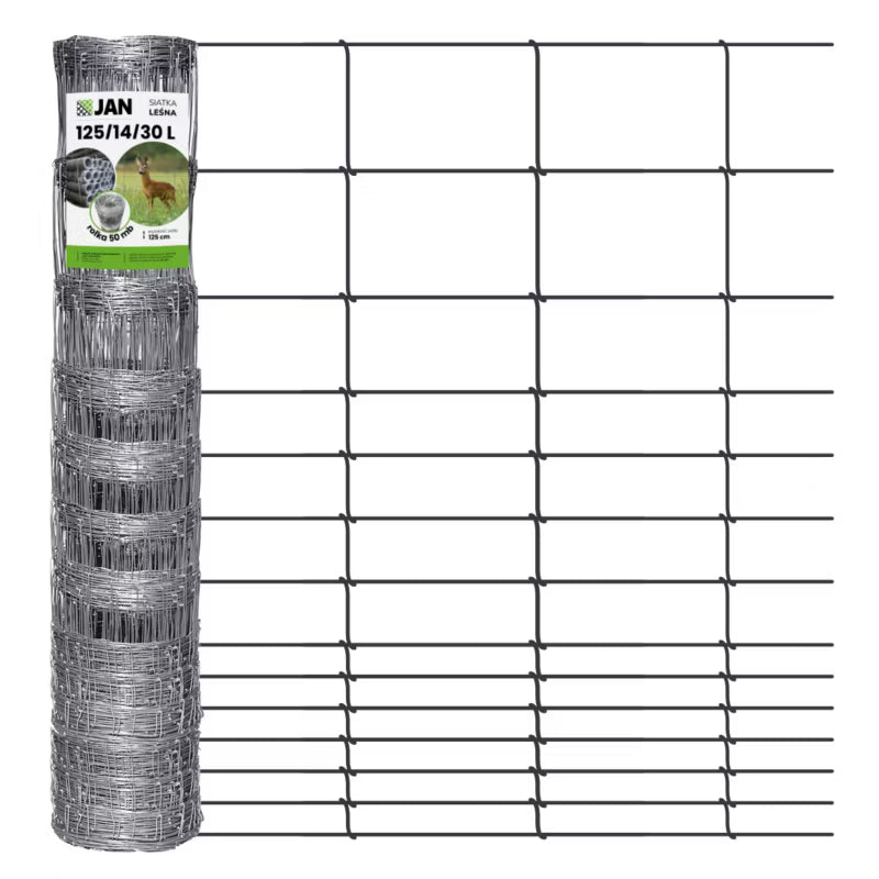 Skovhegn 125/14/30 L 50 m Galvaniseret Stål