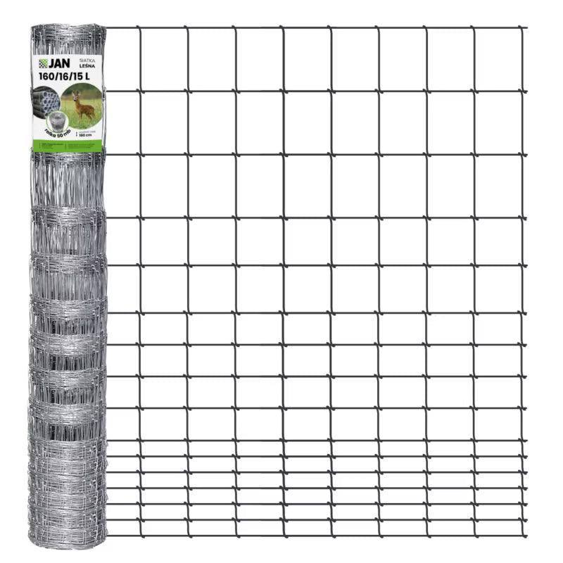 Skovhegn 160 cm 50 m Galvaniseret Stål 160/16/15 L | 5903938000805