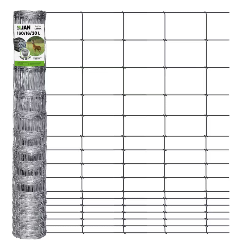 Skovhegn 160 cm 50 m Galvaniseret Stål 160/16/30 L