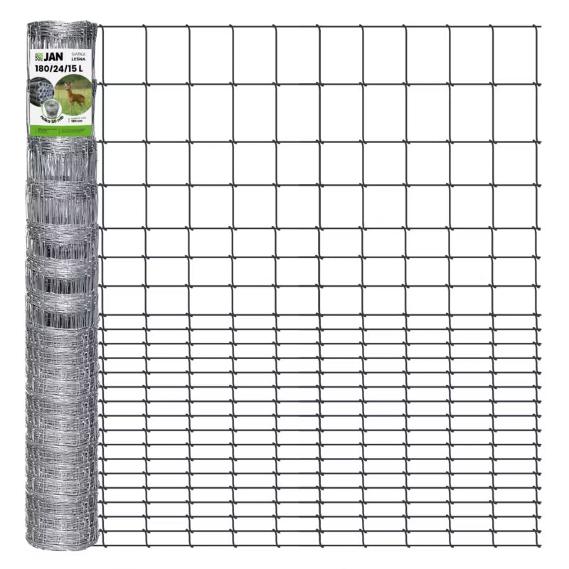 Skovhegn 180 cm 50 m Galvaniseret Stål 180/24/15 L | 5903938000300