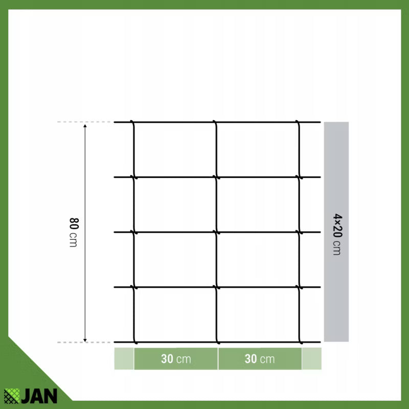 Skovhegn Galvaniseret 160 cm x 50 m Sølv | 5903938000164
