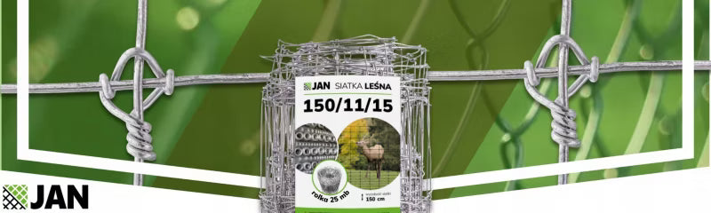 Skovhegn Titan Knot 150/11/15 150 cm x 25 m Galvaniseret