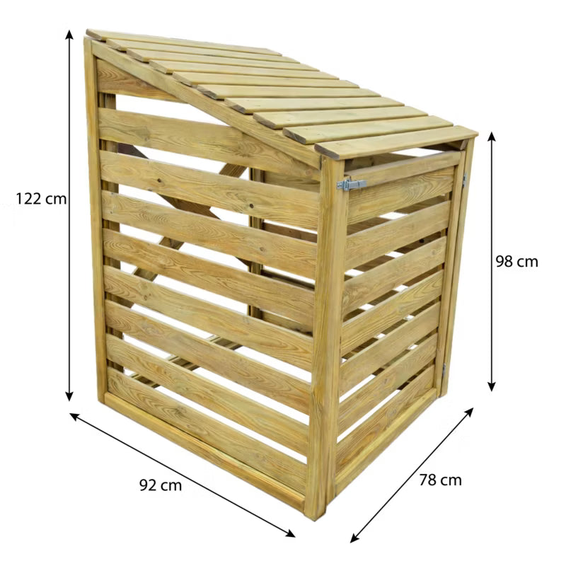 Skraldespandsskjuler 240 Liter Træ