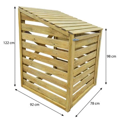 Skraldespandsskjuler 240 Liter Træ
