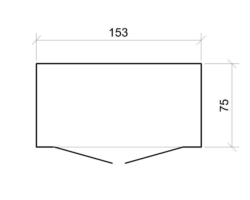 Skraldespandsskjuler 2x240L 153x75 cm Grå