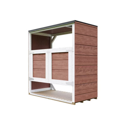 Skraldespandsskjuler 2x240L 153x75 cm Rød M980A-REDWOOD RED