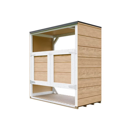 Skraldespandsskjuler 2x240L 153x75x159 cm Harvest Honey