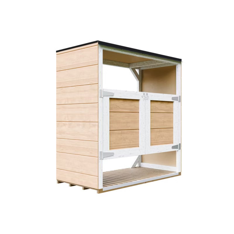 Skraldespandsskjuler 2x240L 153x75x159 cm Harvest Honey