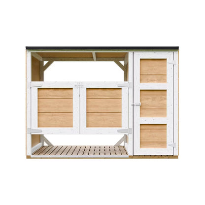Skraldespandsskjuler 2x240L 217x75 cm Harvest Honey