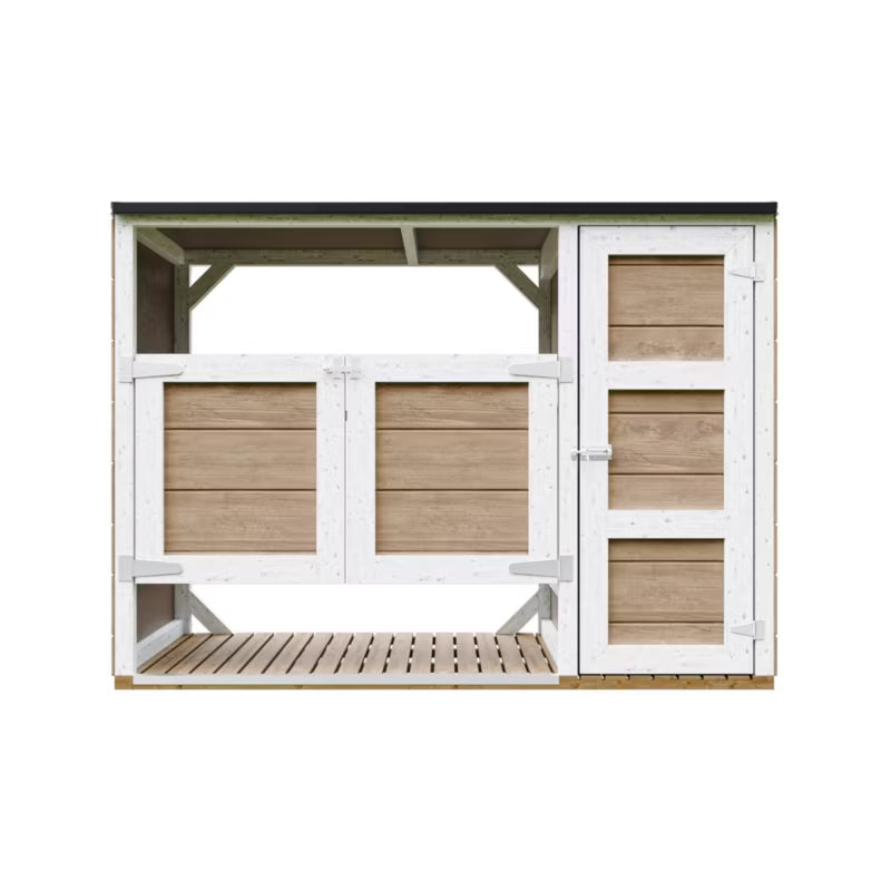 Skraldespandsskjuler 2x240L 217x75 cm M981A