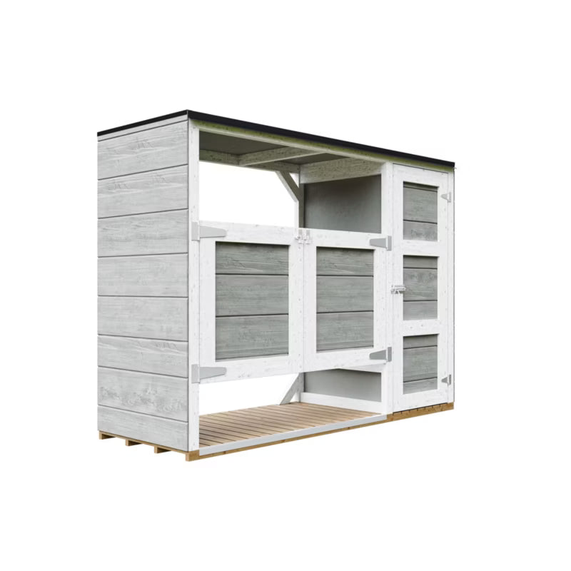 Skraldespandsskjuler 2x240L M981A 75x217 cm