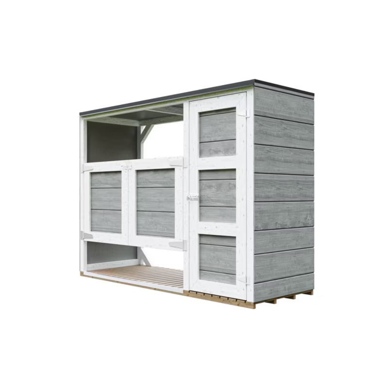 Skraldespandsskjuler 2x240L M981A 75x217 cm