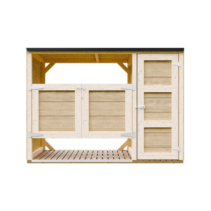 Skraldespandsskjuler M981A 75x217 cm 2x240L