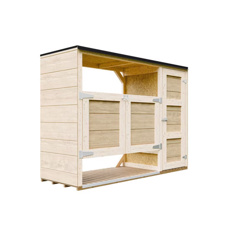 Skraldespandsskjuler M981A 75x217 cm 2x240L