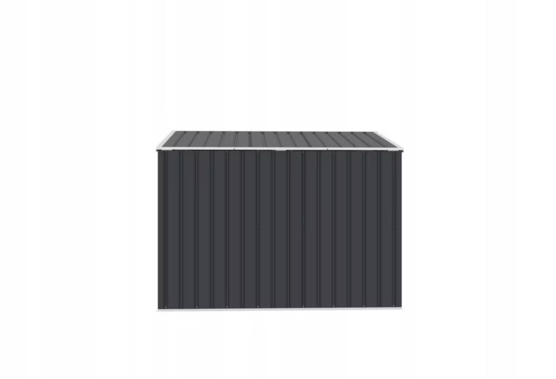 Skraldespandsskjuler Polly 173x101x131 cm Antracit Hvid