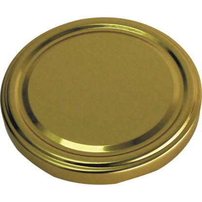 Skruelåg til Sylteglas Ø82 mm Guld 10 Stk.