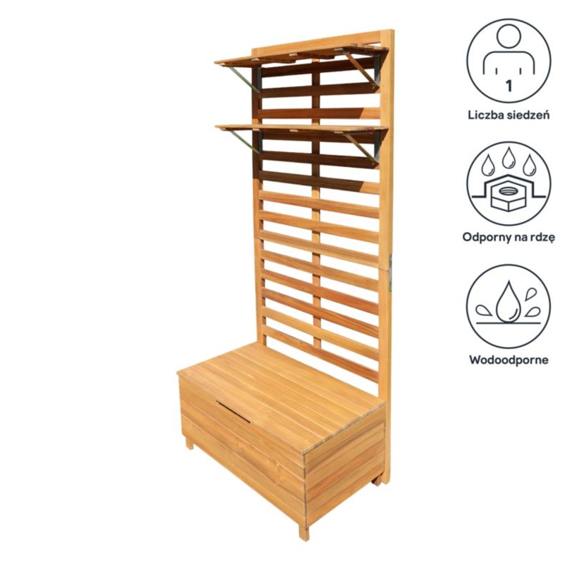 GoodHome Denia kasse med hyldepanel